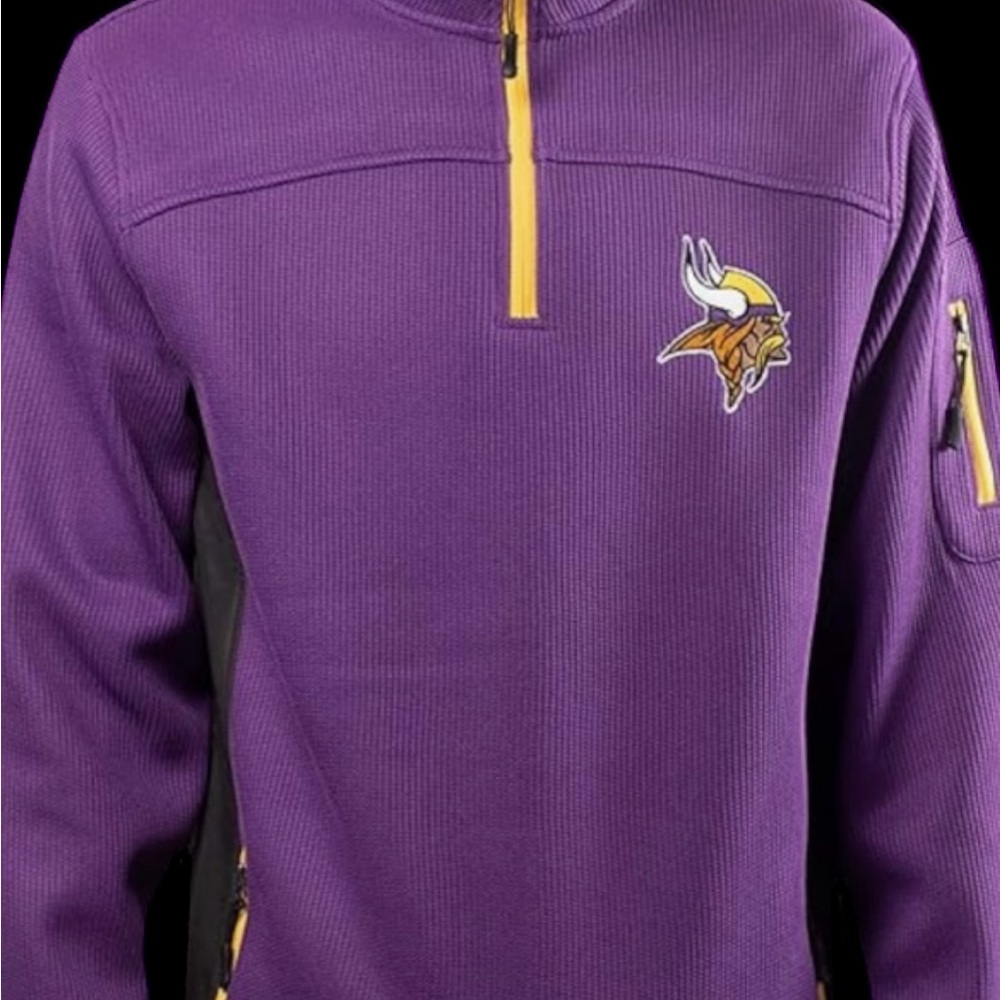 NFL Purple/ Gold Performance Jacket Minnesota Vikings NFL Official Team Apparel